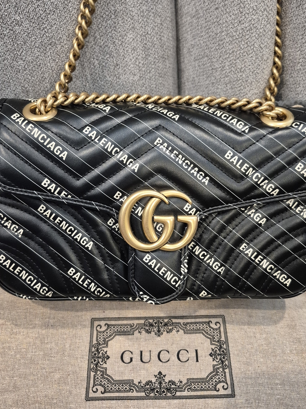 Gucci x Balenciaga GG Marmont Medium Bag